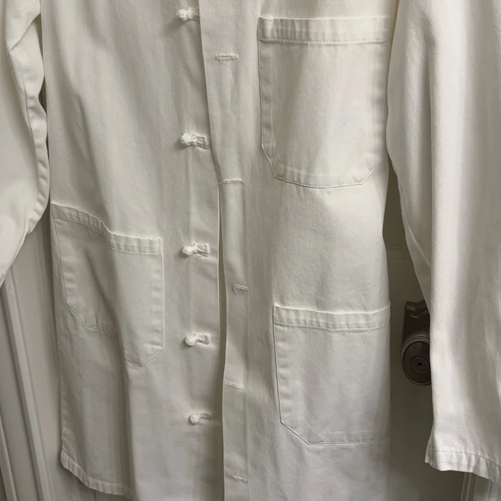 LAB COAT -Fashion Seal Healthcare White Cotton - Picture 4 of 8